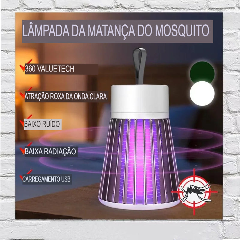 Lâmpada UV contra mosquitos USB para controle de pragas (sem bateria)