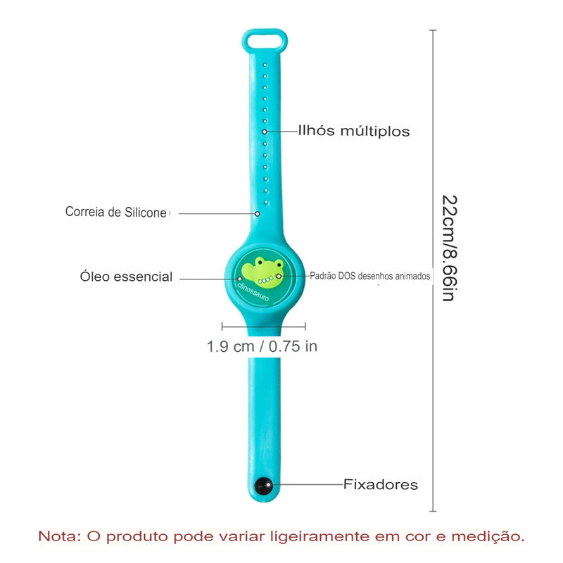 Pulseira Repelente  Infantil LED (Citronela)