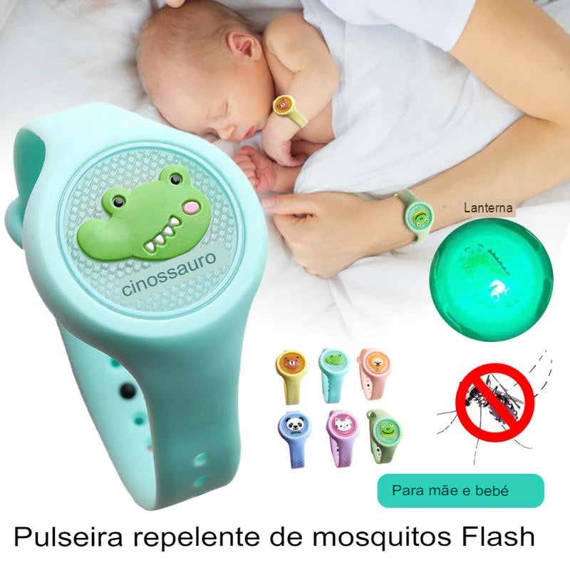 Pulseira Repelente  Infantil LED (Citronela)