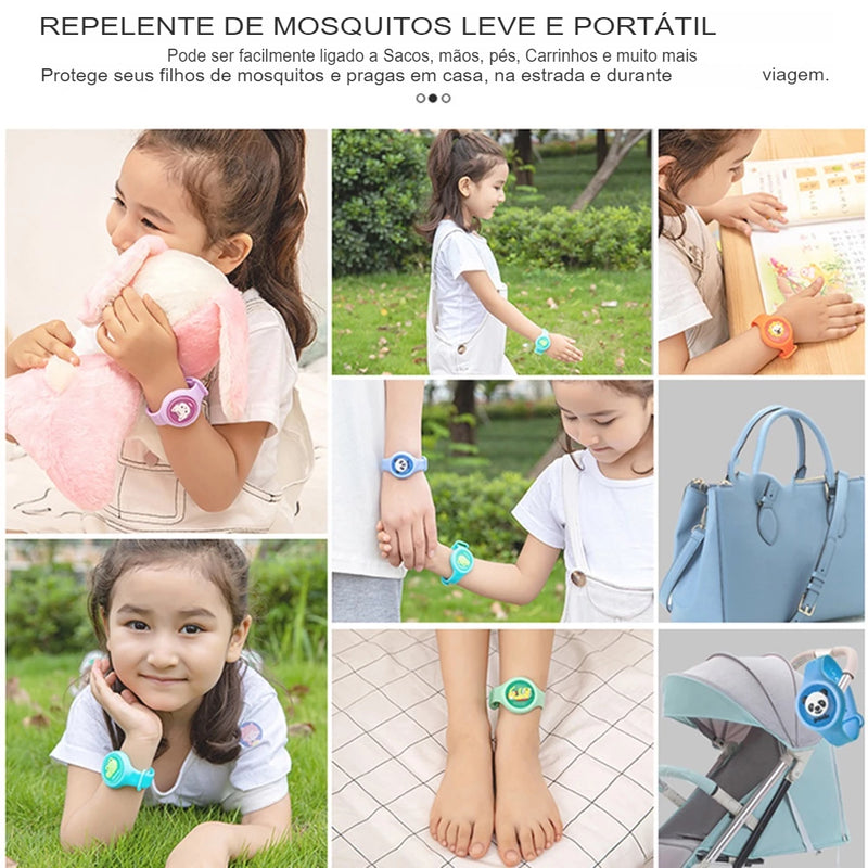 Pulseira Repelente  Infantil LED (Citronela)